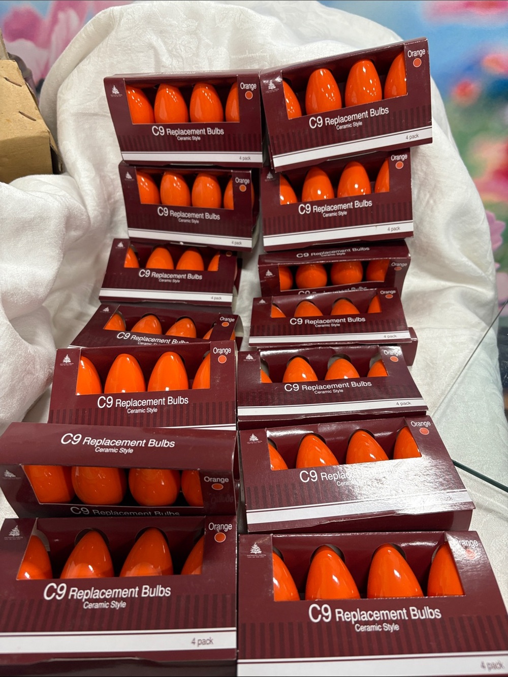C9 Replacement Bulbs - Orange Ceramic Style